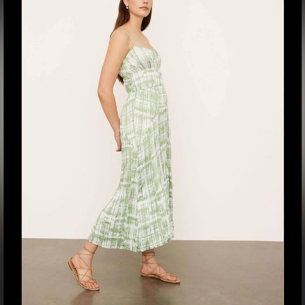 Vince Green Tie Dye Long Maxi Midi Dress